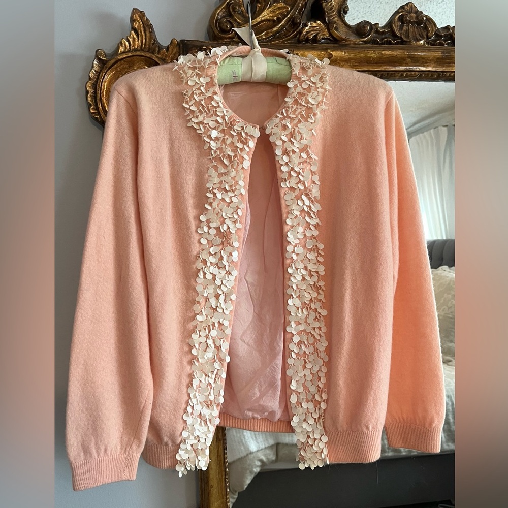 Vintage Darby Imports Peach Women's Sweater, Size L/12